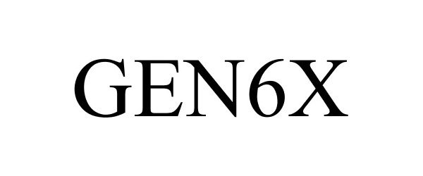 Trademark Logo GEN6X