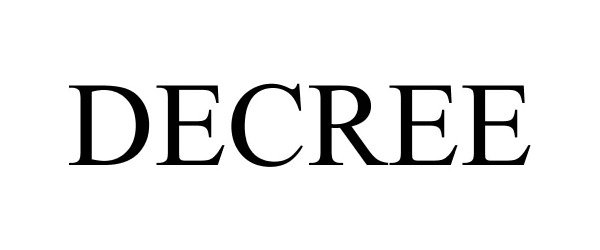 Trademark Logo DECREE