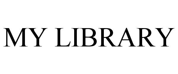 Trademark Logo MY LIBRARY