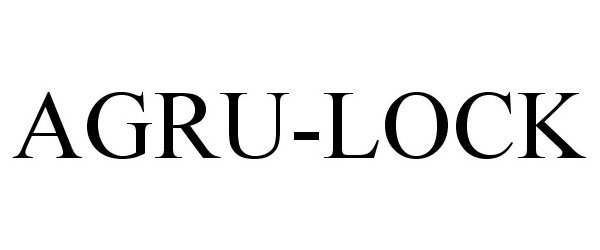 Trademark Logo AGRU-LOCK