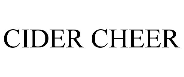  CIDER CHEER