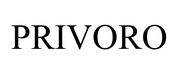 Trademark Logo PRIVORO