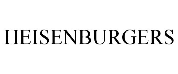 Trademark Logo HEISENBURGERS