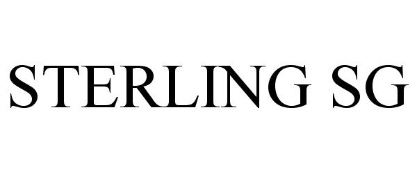 Trademark Logo STERLING SG