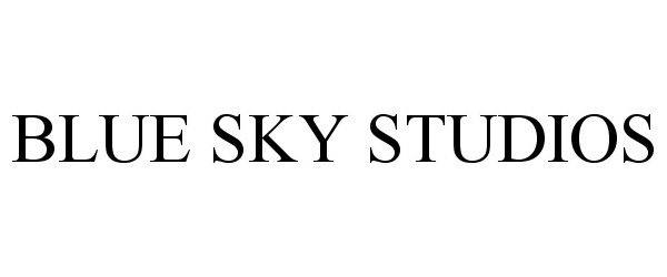 Trademark Logo BLUE SKY STUDIOS