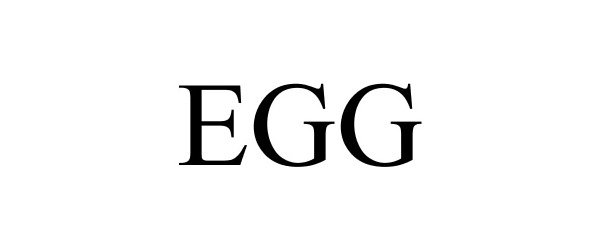 Trademark Logo EGG