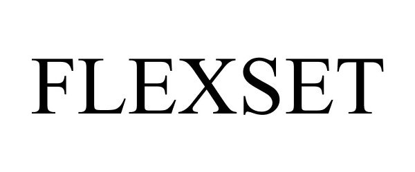 Trademark Logo FLEXSET