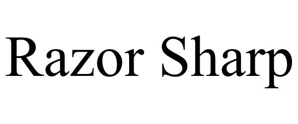 Trademark Logo RAZOR SHARP
