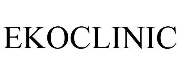 Trademark Logo EKOCLINIC