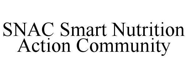  SNAC SMART NUTRITION ACTION COMMUNITY