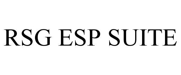 Trademark Logo RSG ESP SUITE