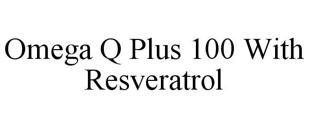  OMEGA Q PLUS 100 WITH RESVERATROL