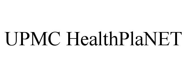 Trademark Logo UPMC HEALTHPLANET
