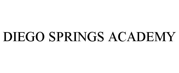  DIEGO SPRINGS ACADEMY