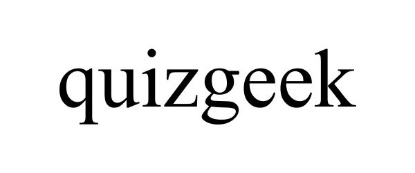 Trademark Logo QUIZGEEK