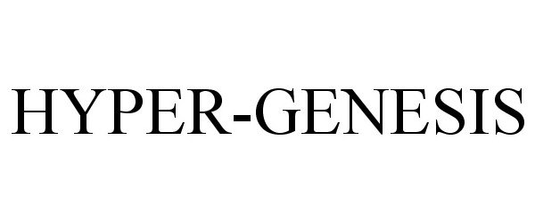 Trademark Logo HYPER-GENESIS