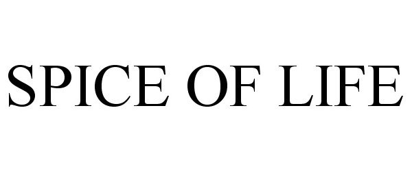 Trademark Logo SPICE OF LIFE