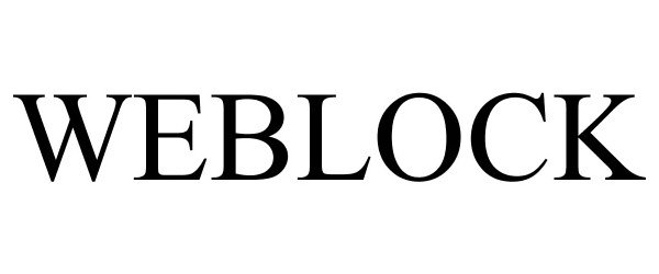 Trademark Logo WEBLOCK