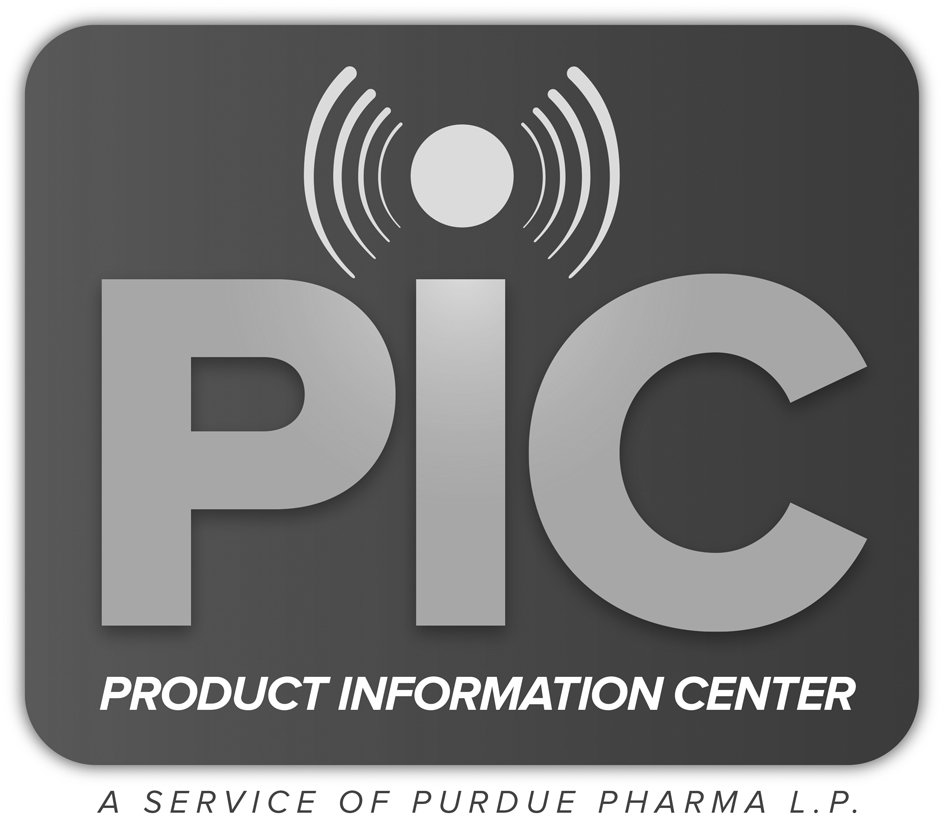  PIC PRODUCT INFORMATION CENTER A SERVICE OF PURDUE PHARMA L.P.