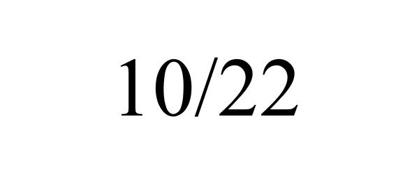 Trademark Logo 10/22