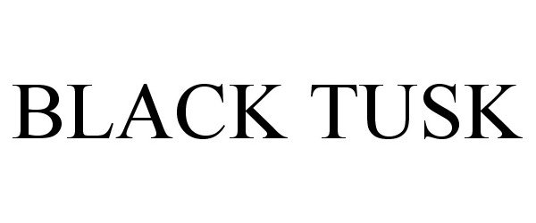 Trademark Logo BLACK TUSK