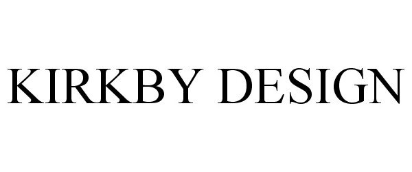 Trademark Logo KIRKBY DESIGN
