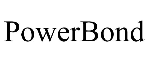 Trademark Logo POWERBOND
