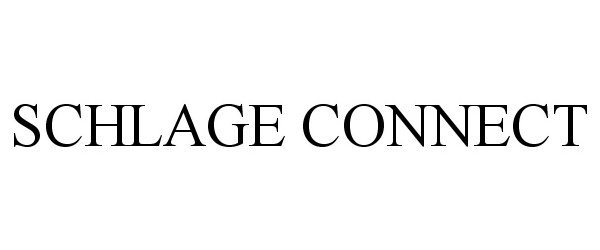 Trademark Logo SCHLAGE CONNECT
