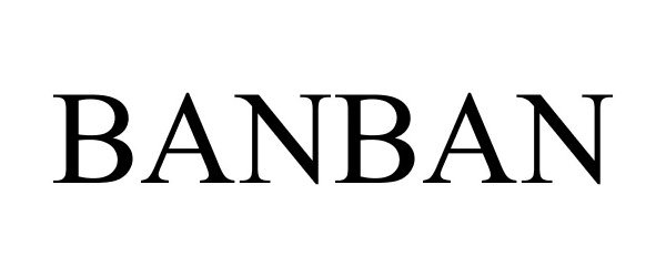 Trademark Logo BANBAN