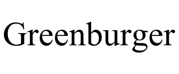 Trademark Logo GREENBURGER
