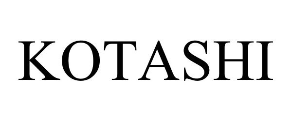 Trademark Logo KOTASHI