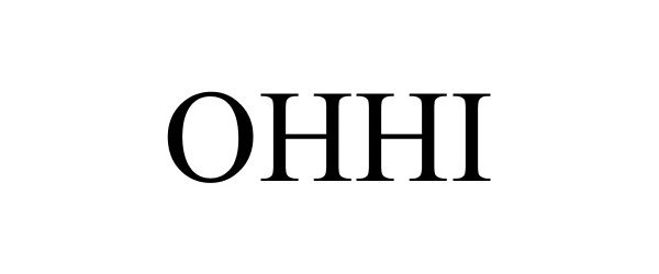 Trademark Logo OHHI