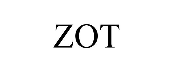 Trademark Logo ZOT