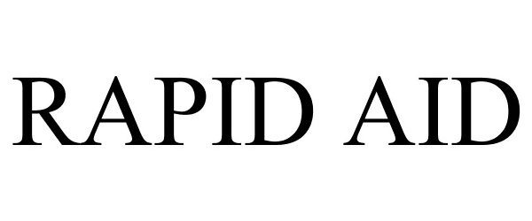 Trademark Logo RAPID AID