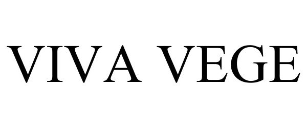 Trademark Logo VIVA VEGE