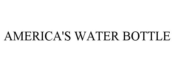  AMERICA'S WATER BOTTLE