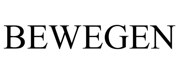 Trademark Logo BEWEGEN