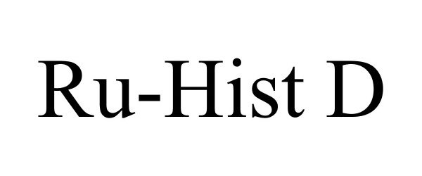 Trademark Logo RU-HIST D