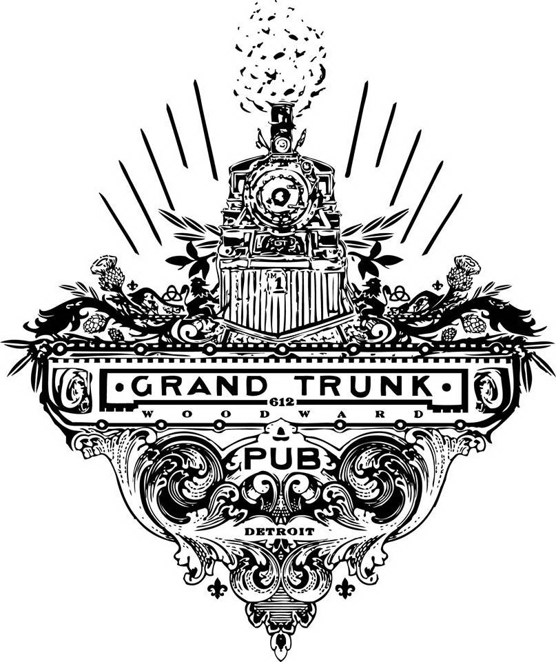  GRAND TRUNK 612 WOODWARD PUB DETROIT