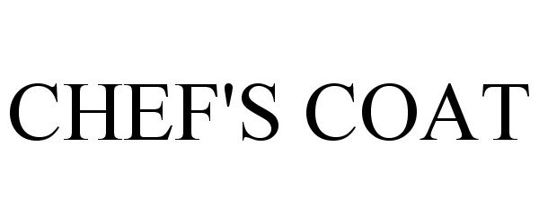 Trademark Logo CHEF'S COAT