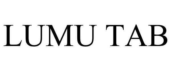 Trademark Logo LUMU TAB