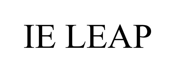 Trademark Logo IE LEAP