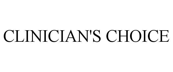  CLINICIAN'S CHOICE