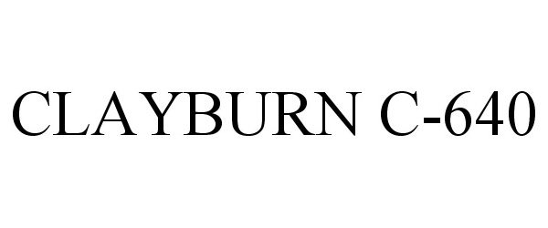 Trademark Logo CLAYBURN C-640