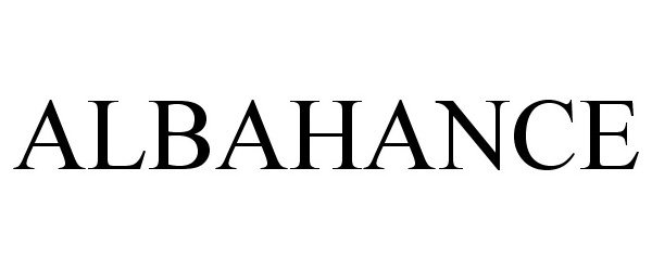 Trademark Logo ALBAHANCE