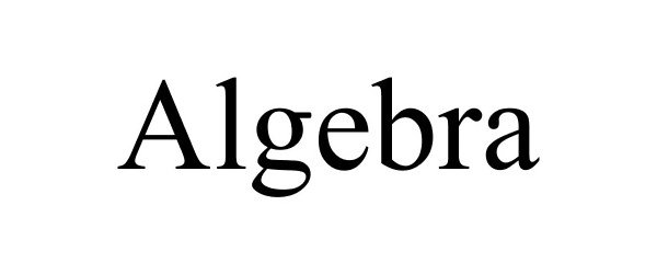Trademark Logo ALGEBRA
