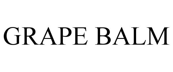 Trademark Logo GRAPE BALM