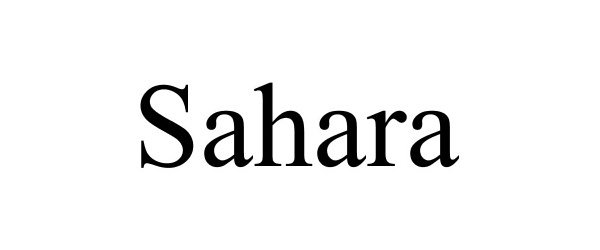 Trademark Logo SAHARA