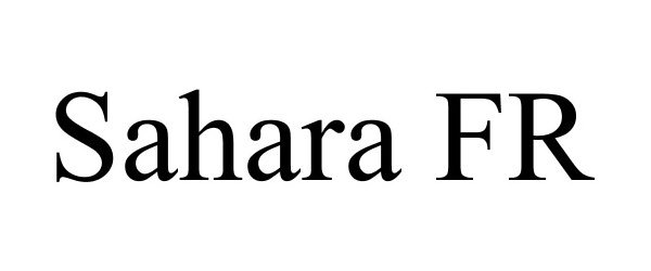 Trademark Logo SAHARA FR