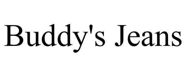 Trademark Logo BUDDY'S JEANS